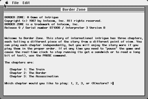 Screenshot for Border Zone r9-871008